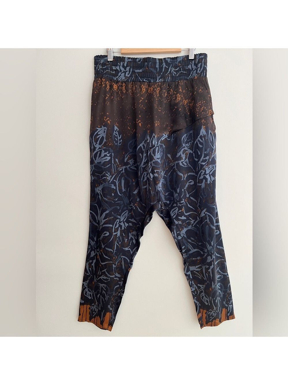 ANNETTE GORTZ Janis Silk Slouchy Harem Dropped Crotch Pants Avante Garde Artsy